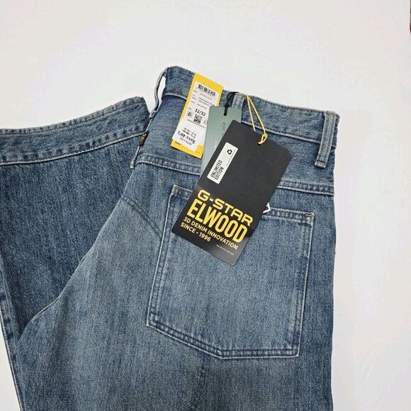 G-star Raw Elwood 5620 Blue 3D Denim Innovation Antique 96 Men's Jeans 32x32 - Picture 7 of 11